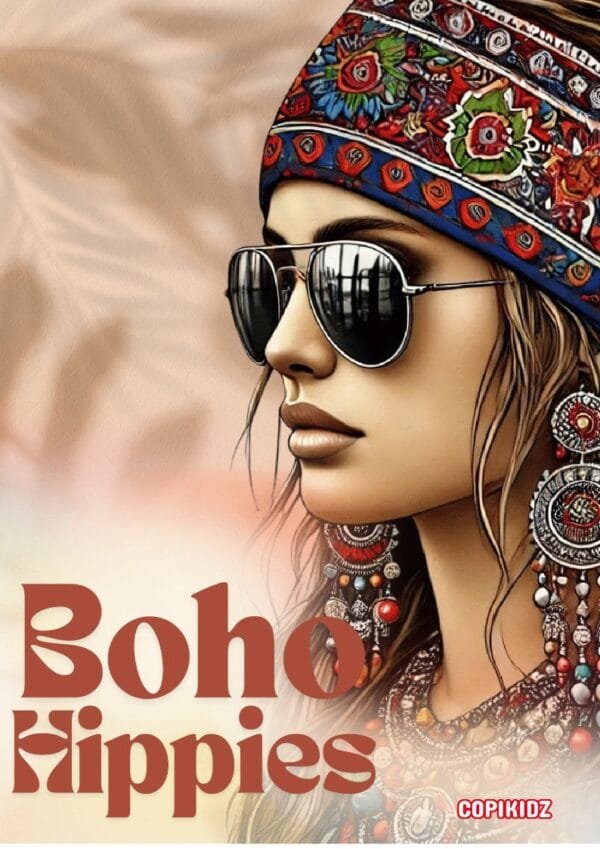Colorear Boho Hippies